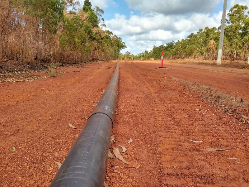 New Water Line Installation In Gove